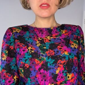 Vintage midi dress Jordan Ari, size M, multicolour